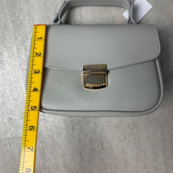 Bella Russo purse shoulder bag Gray Mini Bag Detachable Chain - Picture 7 of 9